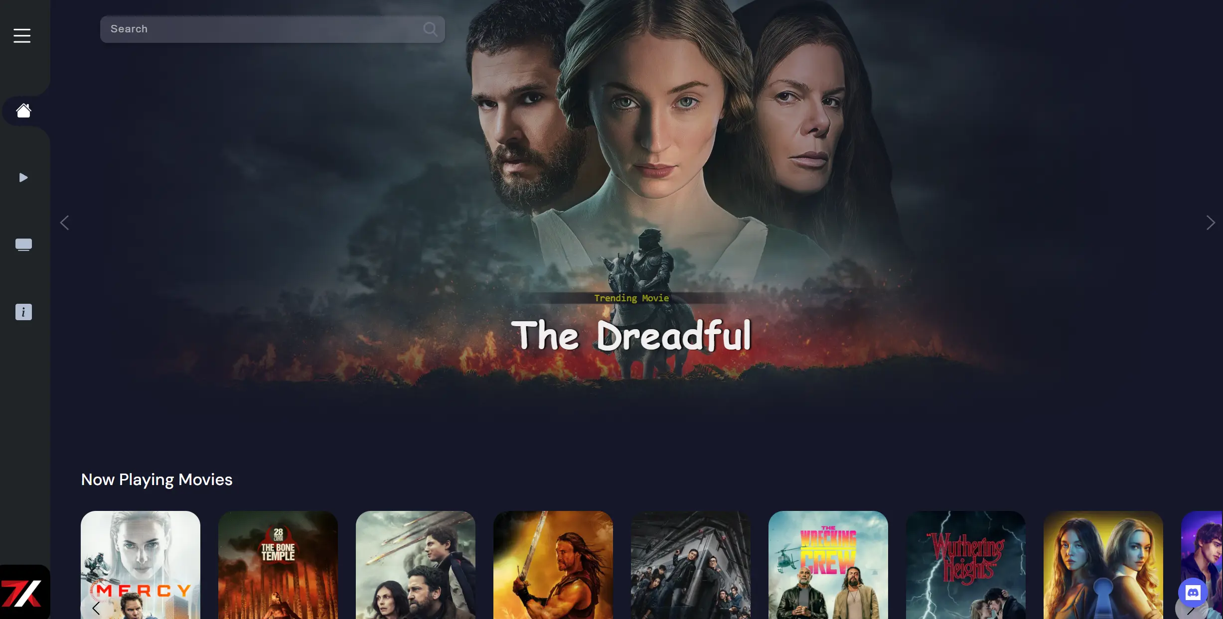 Preview of cinema.7xstream.tv