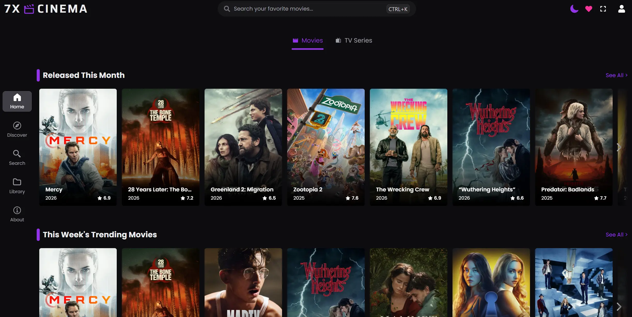 Preview of cinema2.7xstream.tv
